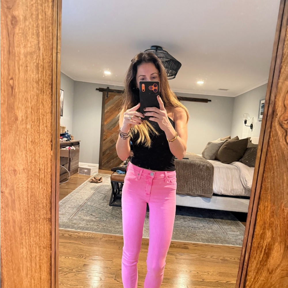 Hudson Jeans Bright Pink Denim